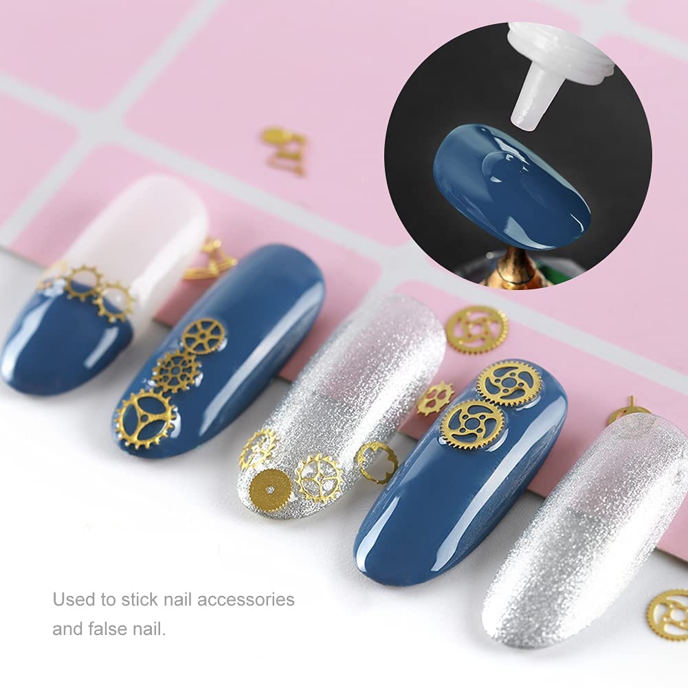 Treza Professional Nail Glue Kit - 5 Bottles Strong Liquid Adhesive for Artificial Nails, False Tips & Acrylic Extensions | Perfect for Salon, Home Manicures & DIY Nail Art