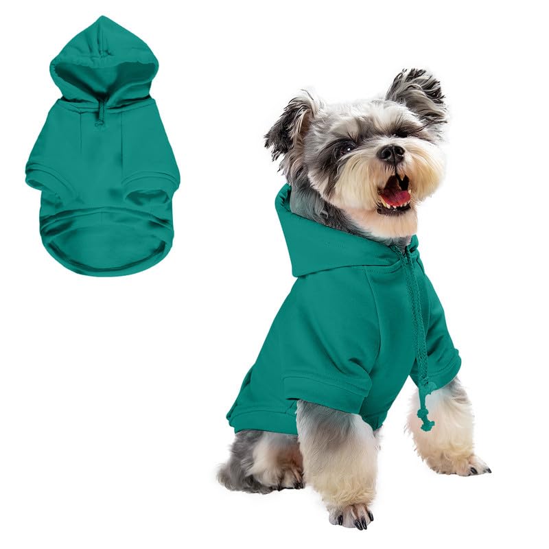 Bluebird Dog Hoodie - Cozy Pet Clothes for Small Dogs with Hood & Pockets | Warm Sweatshirt for Winter Walks & Outdoor Adventures