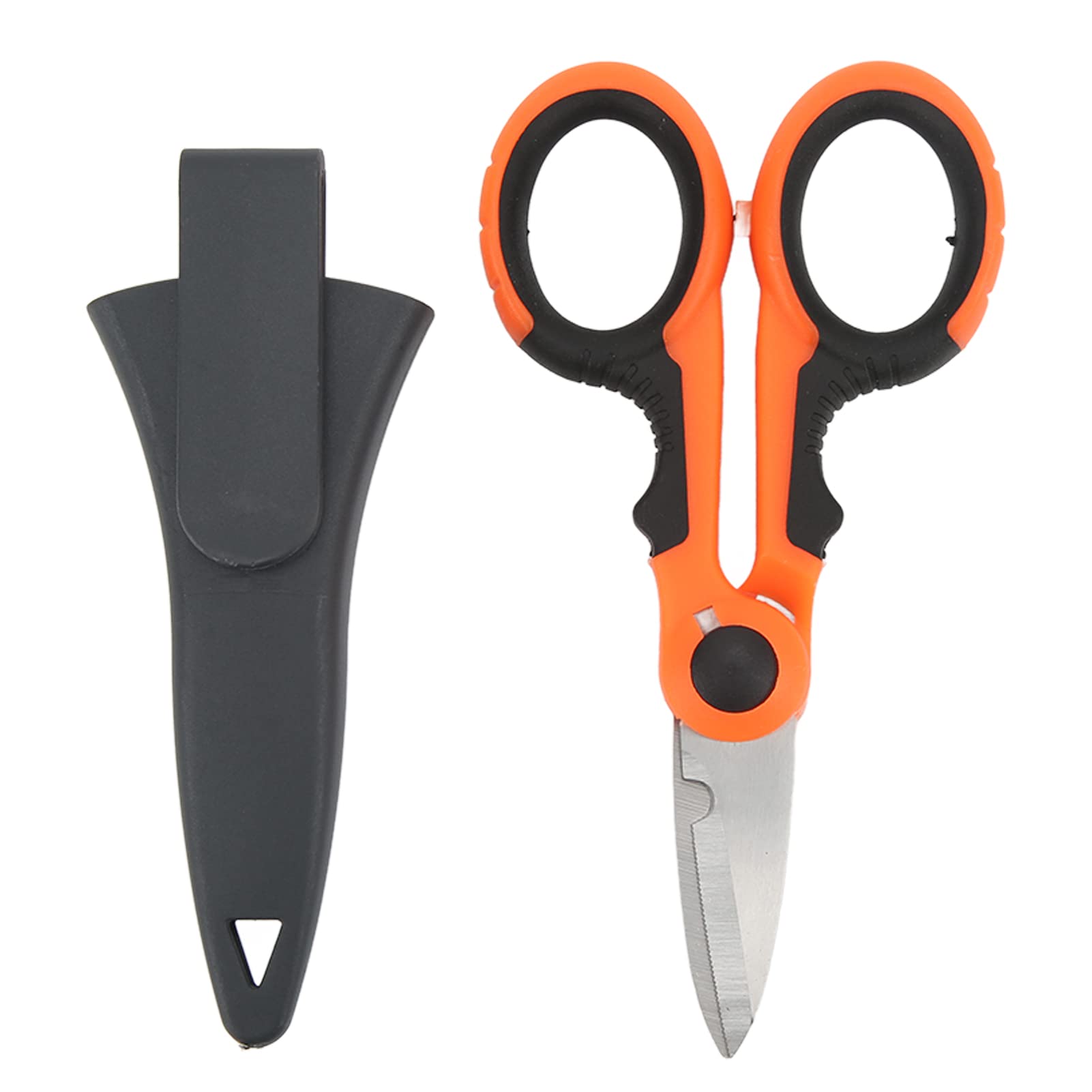 Alomejor Fishing Line Scissors - Saltwater & Freshwater Braid Line Cutter with Non-Slip Handle | Perfect for Fly Fishing, Bass Fishing & Kayak Angling