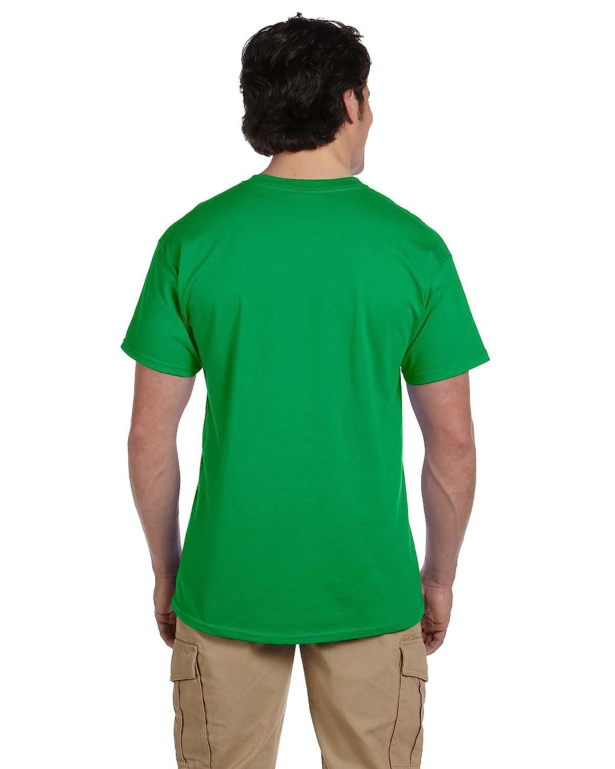Fruit of the Loom Men's Crew Neck Cotton T-Shirts Multipack - 5 Pack Comfortable Basic Tees for Casual Wear & Layering