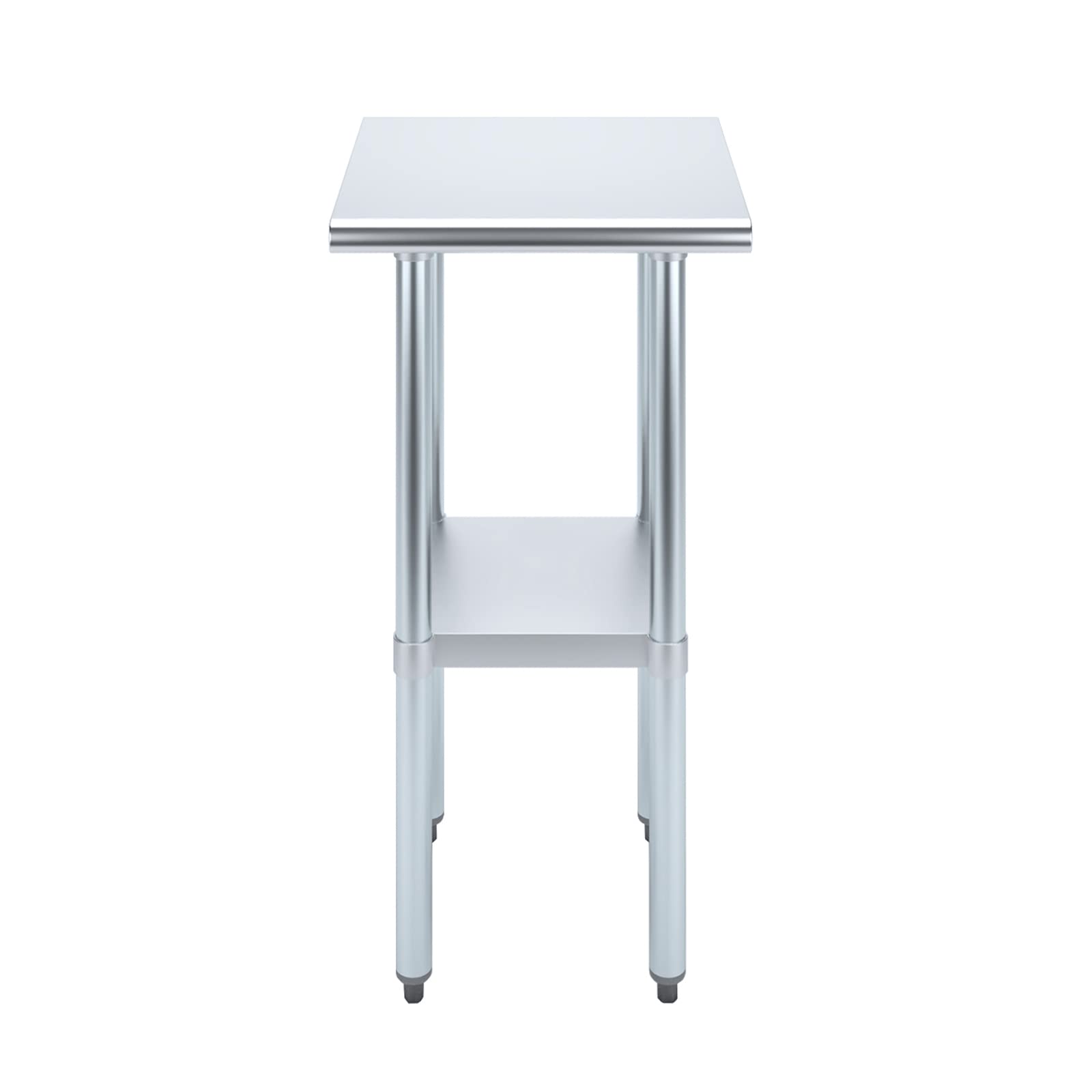 AmGood 18x18 Inch NSF Certified Stainless Steel Kitchen Prep Table - Heavy Duty Metal Utility Work Table for Commercial Restaurants, Food Prep, and Home Kitchen Use