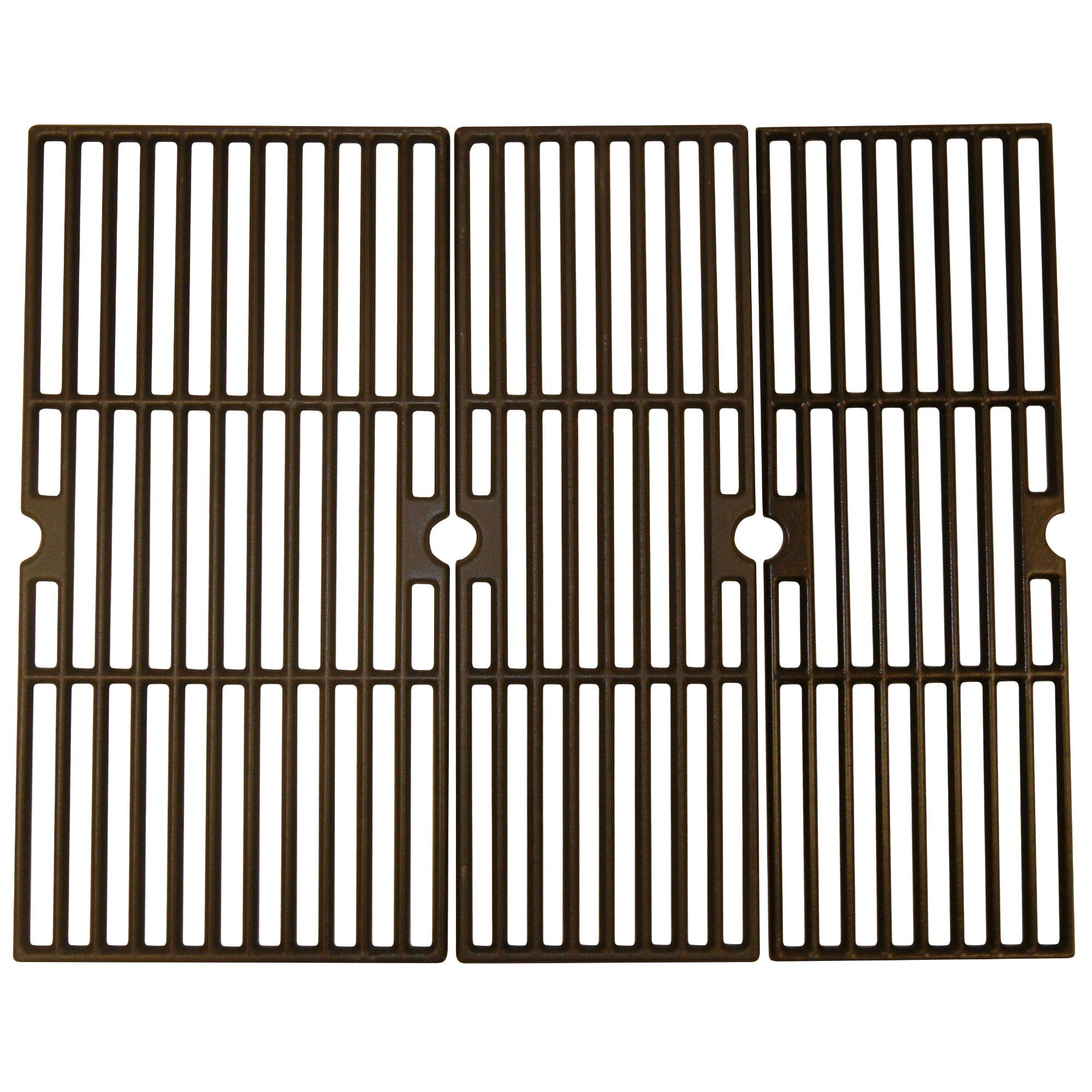 Premium 3-Piece Matte Cast Iron Cooking Grid for Charbroil Gas Grills 22.25