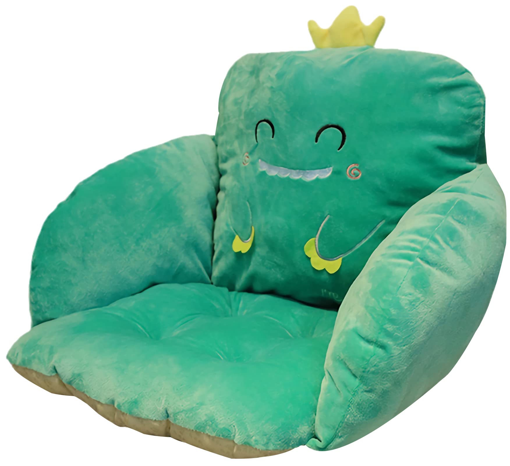 WUYU Plush Dinosaur Cushion - Soft Tummy Time & Seated Support Pillow for Babies & Office Comfort - Ergonomic Fruit-Shaped Chair for Nursing, Playtime & Relaxation - Perfect for Nursery, Workstation & Lounging