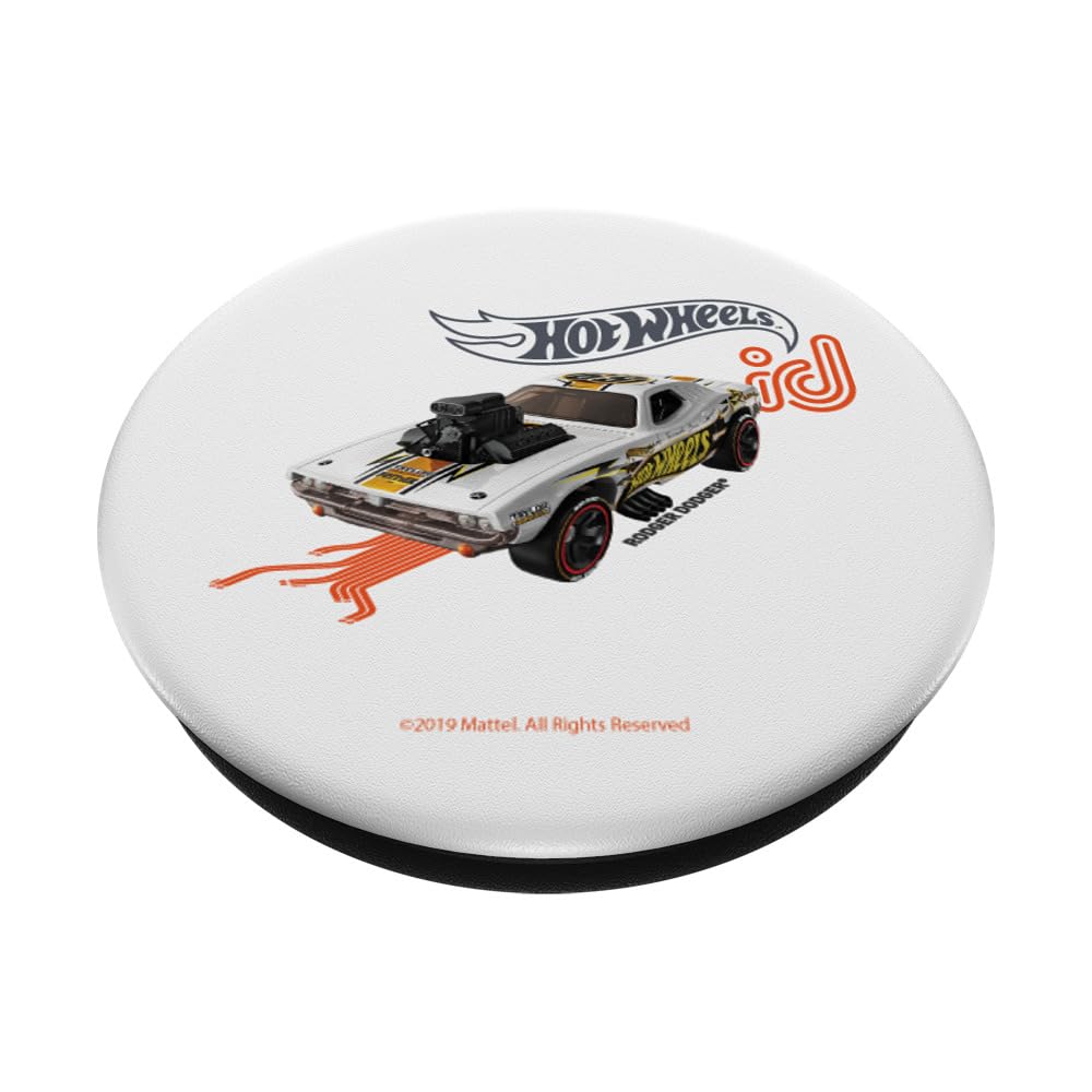 Hot Wheels ID Rodger Dodger PopSockets Standard PopGrip - Swappable Phone Grip & Stand for Smartphones - Perfect for Gaming, Driving, and Everyday Use
