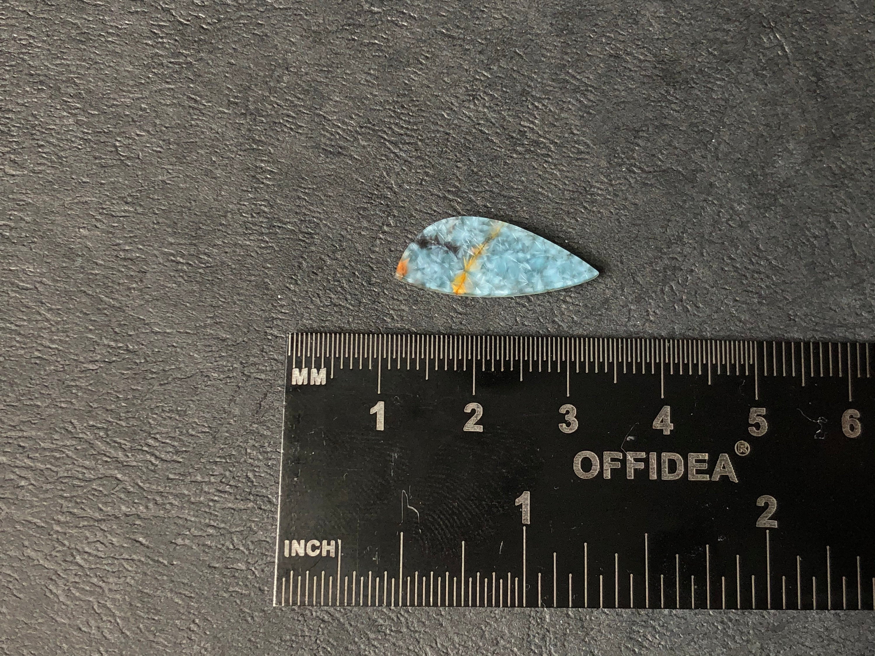 GILALITE Cabochon - Medusa Paraiba Quartz with Black Streaks, Marquise Cut Gemstone for Jewelry Making (44018) | Perfect for Pendants, Rings & DIY Craft Projects