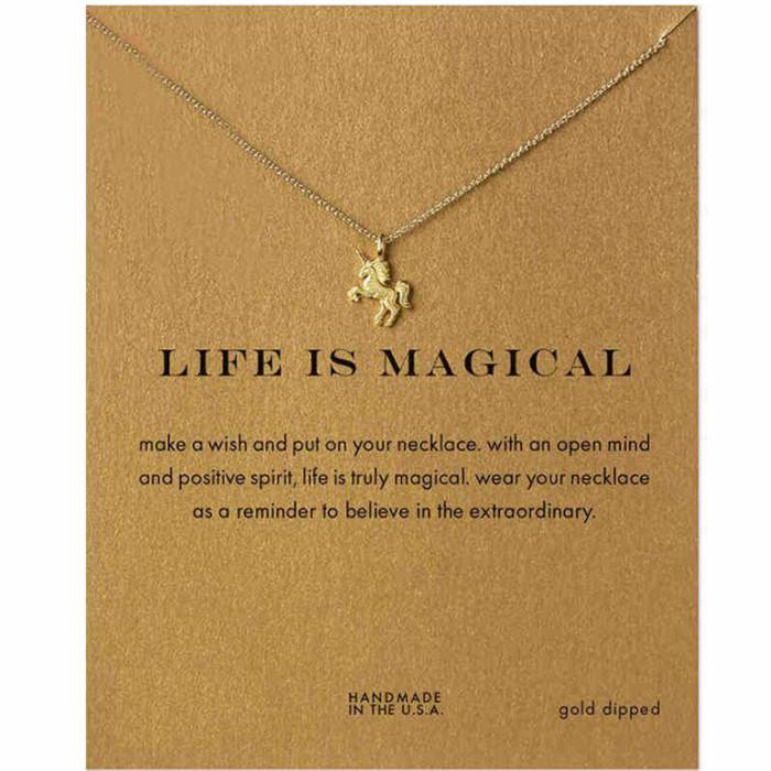 Magical Unicorn Pendant Necklace for Women & Girls - Sparkling Crystal Charm Jewelry Gift for Birthday, Christmas & Special Occasions | Perfect for Everyday Wear, Parties & Fairy-Themed Events