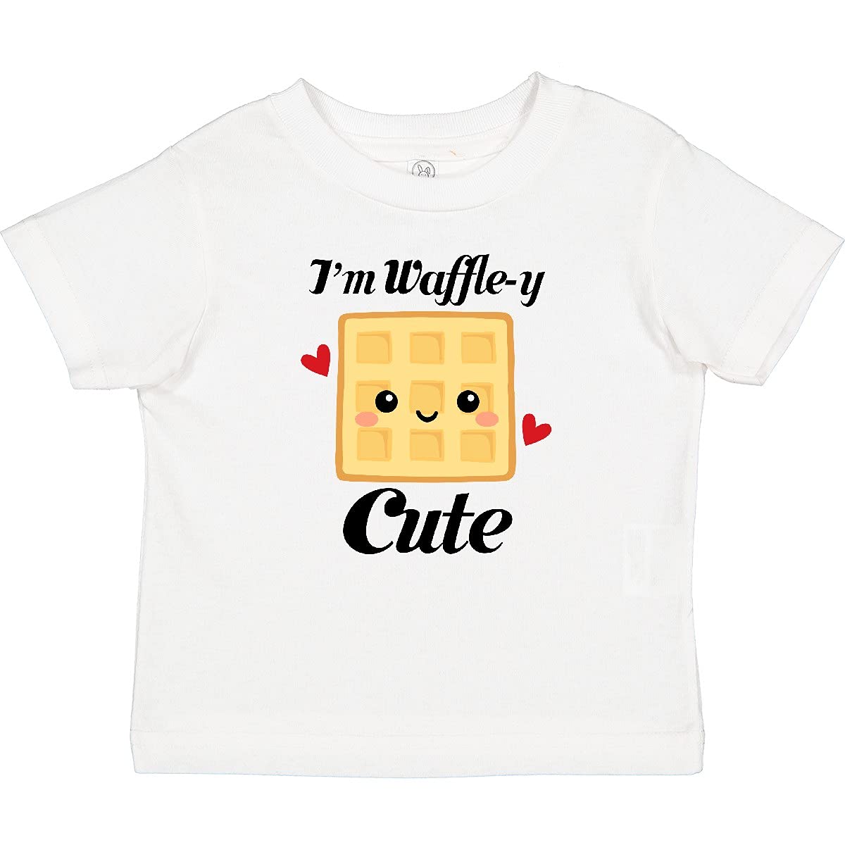 Inktastic Waffle Pun 'I'm Waffle-y Cute' Baby T-Shirt - Adorable Waffle-Themed Outfit for Infants & Toddlers - Perfect for Breakfast Dates, Family Photos & Playtime