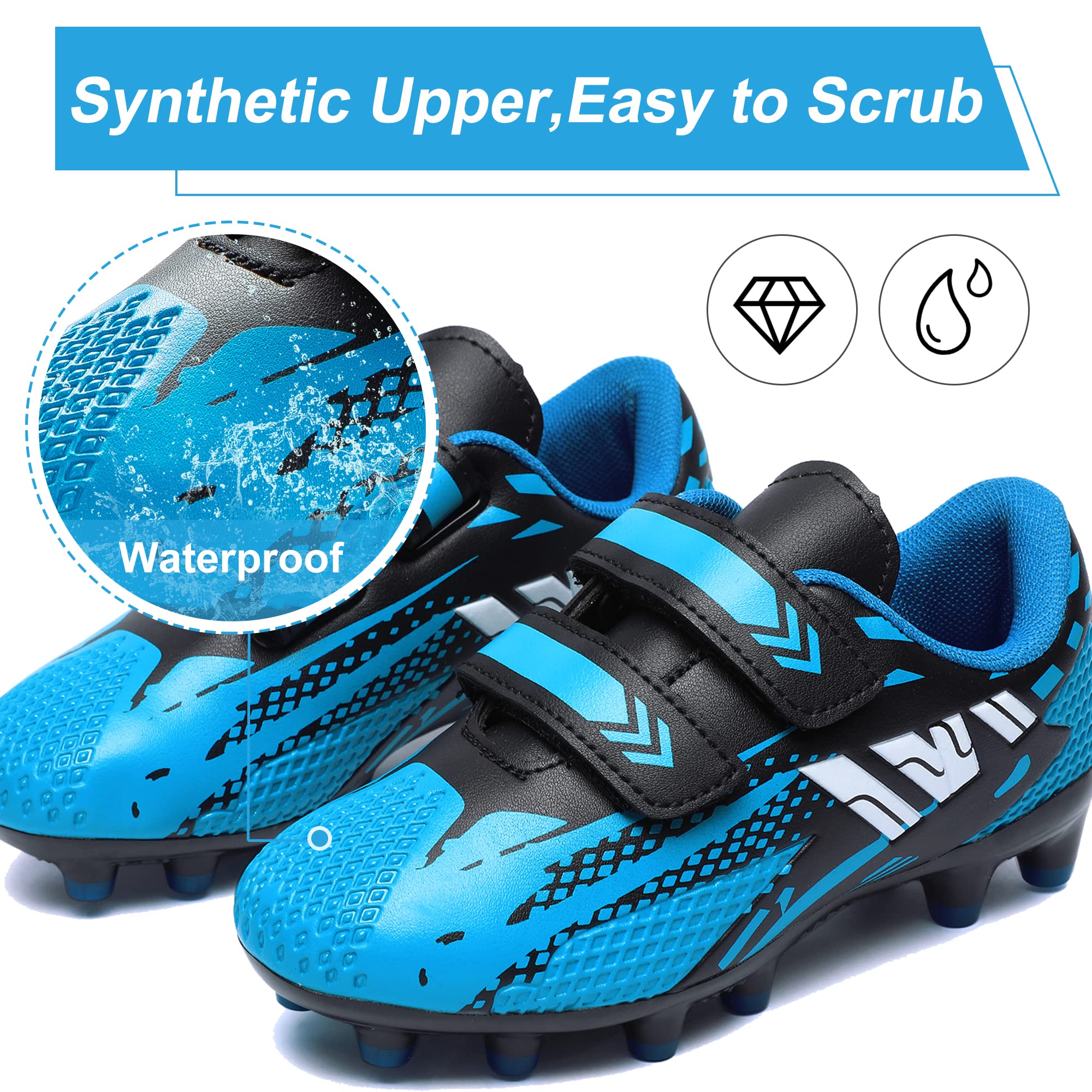 Kids Football Boots - Boys & Girls Soccer Cleats for Training, Running & Outdoor Sports | Unisex Youth Athletic Shoes for Football, Soccer & Sneakers