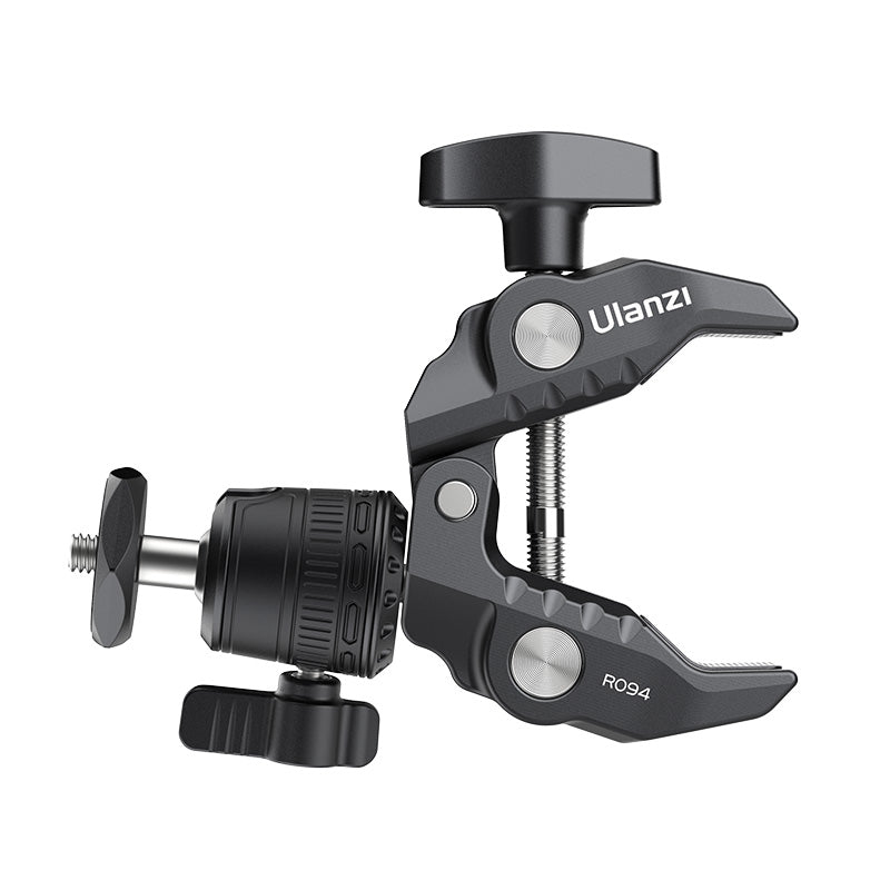 Ulanzi R099 Clamp Mount with Mini Ball Head 2993 - Universal Camera Phone Mount for Vlogging, Photography & Live Streaming - Perfect for YouTube, TikTok & Social Media Content Creation