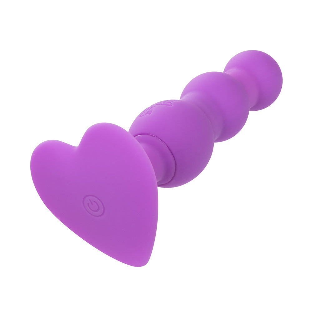 Premium Vibrating Triple Beaded Anal Probe with Heart-Shaped Base - Sensual Massager for Couples & Solo Play, Perfect for Beginners & Advanced Users - Enhance Intimacy & Explore New Pleasure in the Bedroom