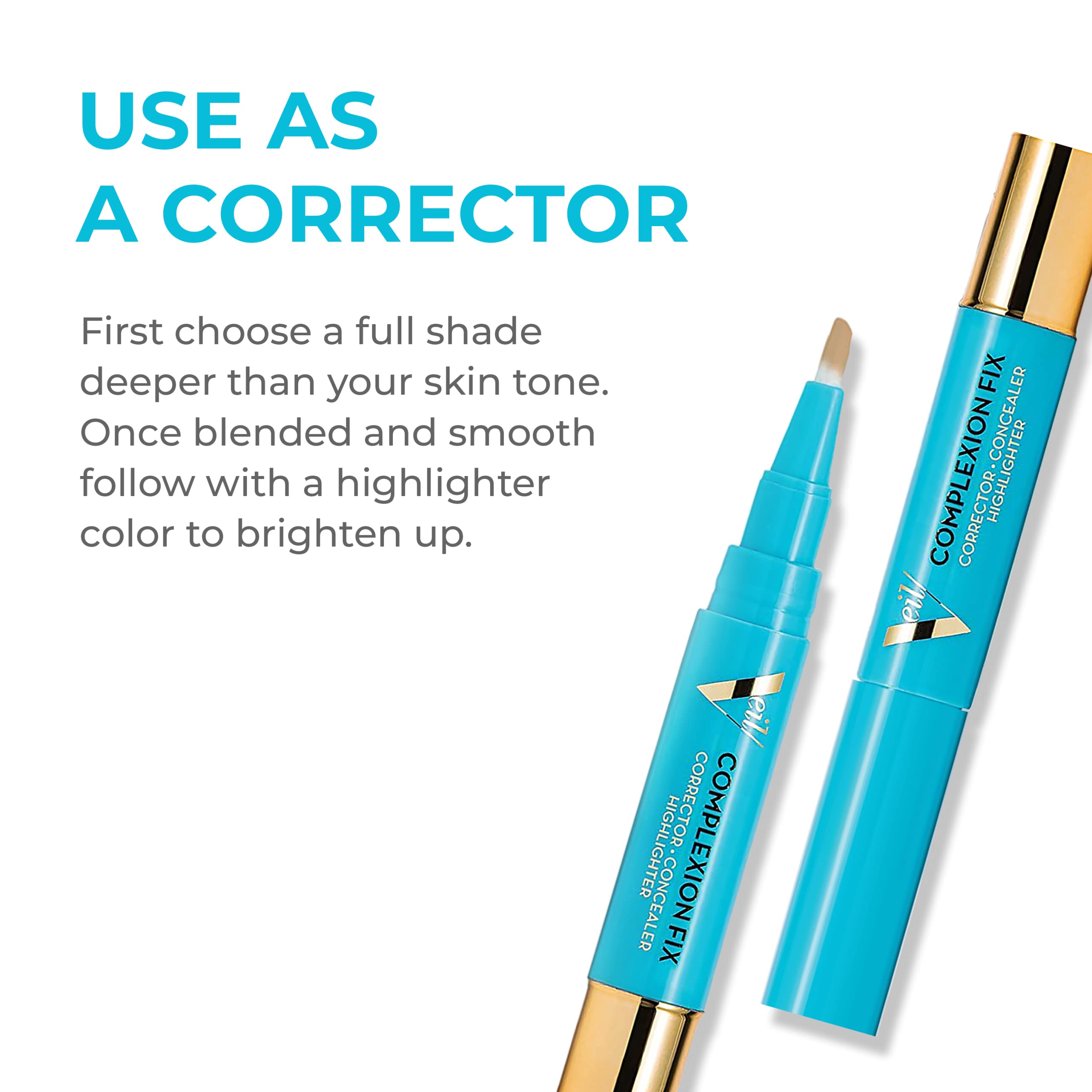 Veil Cosmetics Complexion Fix Concealer & Sunset Skin Liquid Foundation Shade 3P - Oil-Free, Lightweight, Buildable Coverage | Vegan, Cruelty-Free, Paraben-Free, Fragrance-Free Makeup | Perfect for Everyday Wear, Date Night & Professional Looks