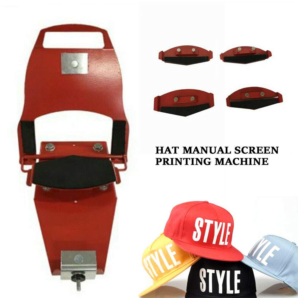 Professional Hat Champ Screen Printing Press Machine with Standard Platen & Silk Screen Printing Clamps - Perfect for Custom Hat Printing, DIY Projects & Small Business Apparel Production