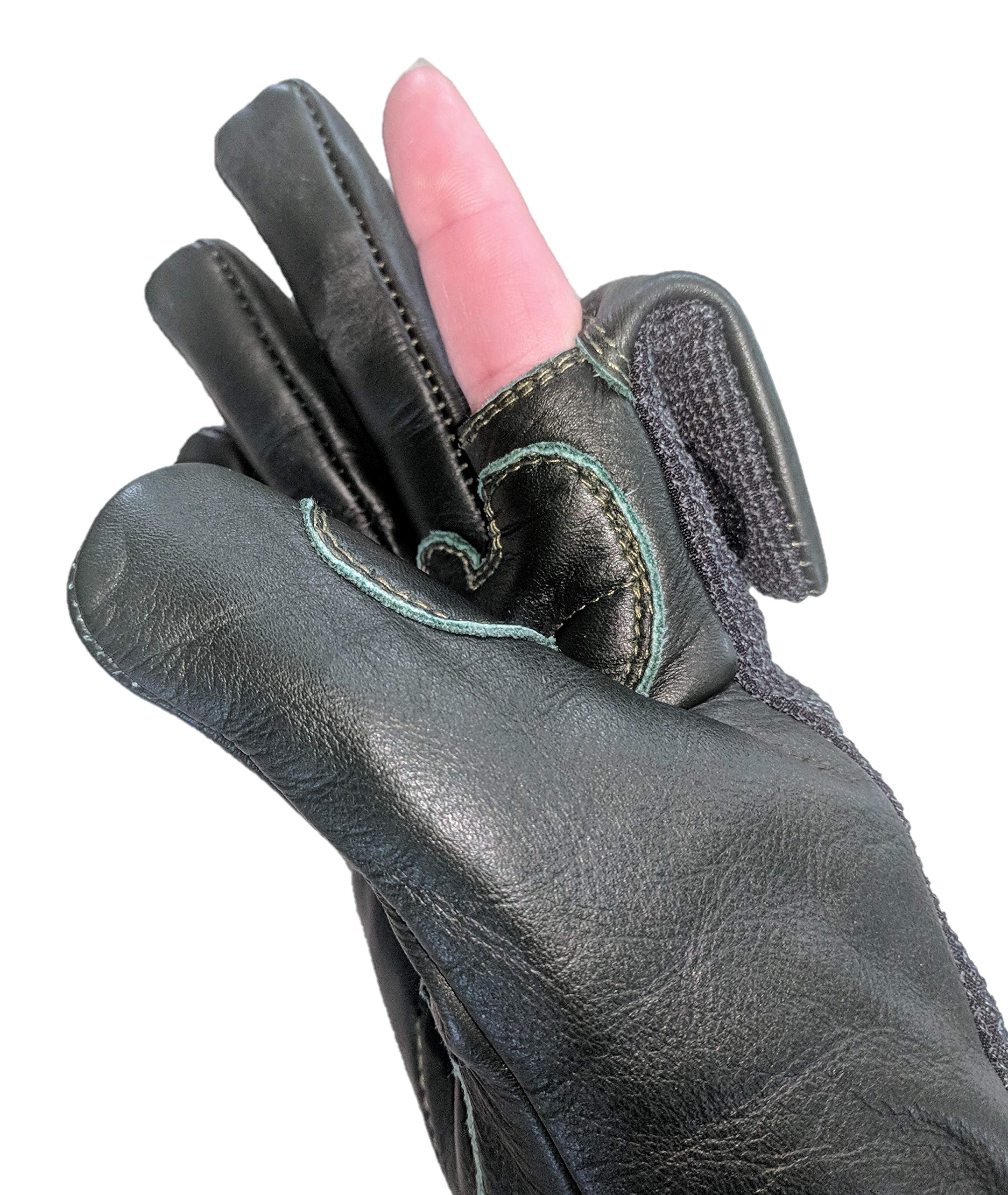California Heat Unisex 7V Outdoor Pro Black Gloves - 2X-Small Size - Durable Work Gloves for Gardening, Construction & Winter Activities