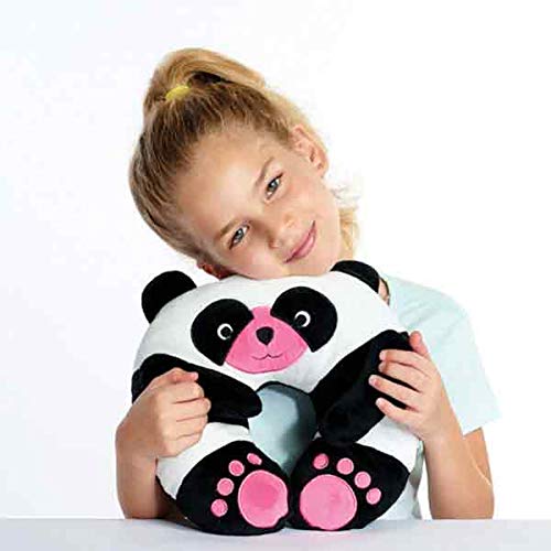 CHI CHI The Panda Travel Pillow for Kids - Soft & Supportive Neck Pillow for Airplane, Car Rides & Long Trips - Cuddly Comfort Travel Accessory for Toddlers & Children - Perfect for Flights, Road Trips & Nap Time