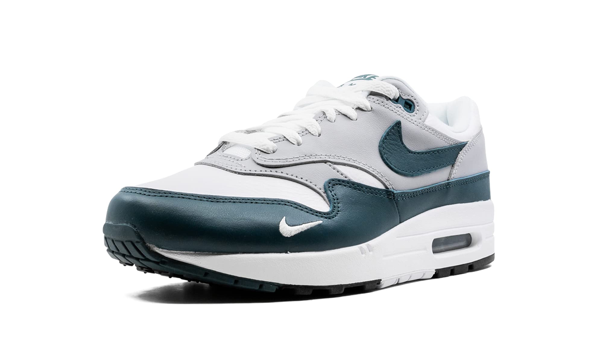 Nike Men's Air Max 1 Lv8 Sneakers - Dark Teal Green & White Running Shoes Size 10 | Comfortable Athletic Footwear for Jogging, Gym Workouts & Casual Wear