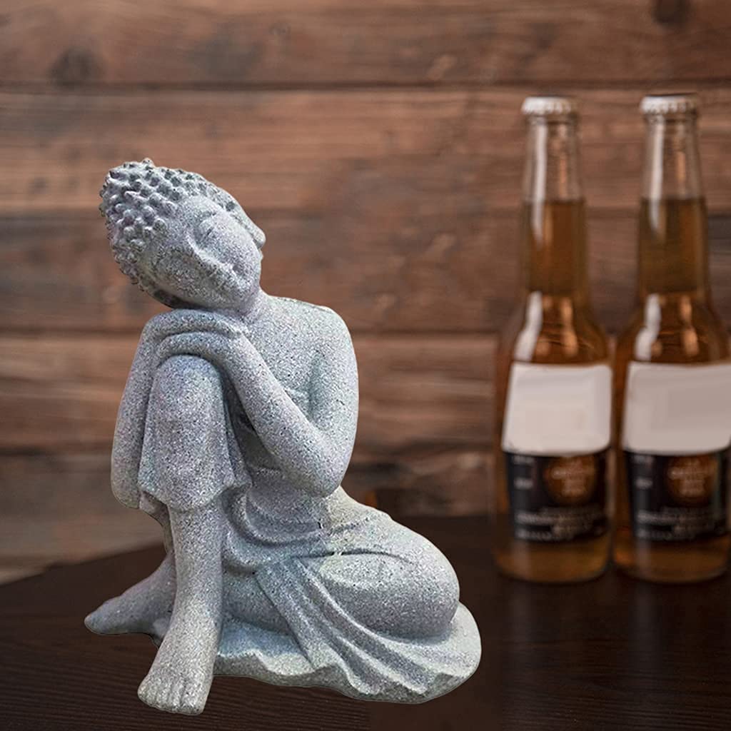 Small Sleeping Buddha Statue - Meditation Figurine for Home Decor, Yoga & Zen Room, Spiritual Gift & Collectible | Perfect for Living Room Altar, Office Desk & Meditation Space