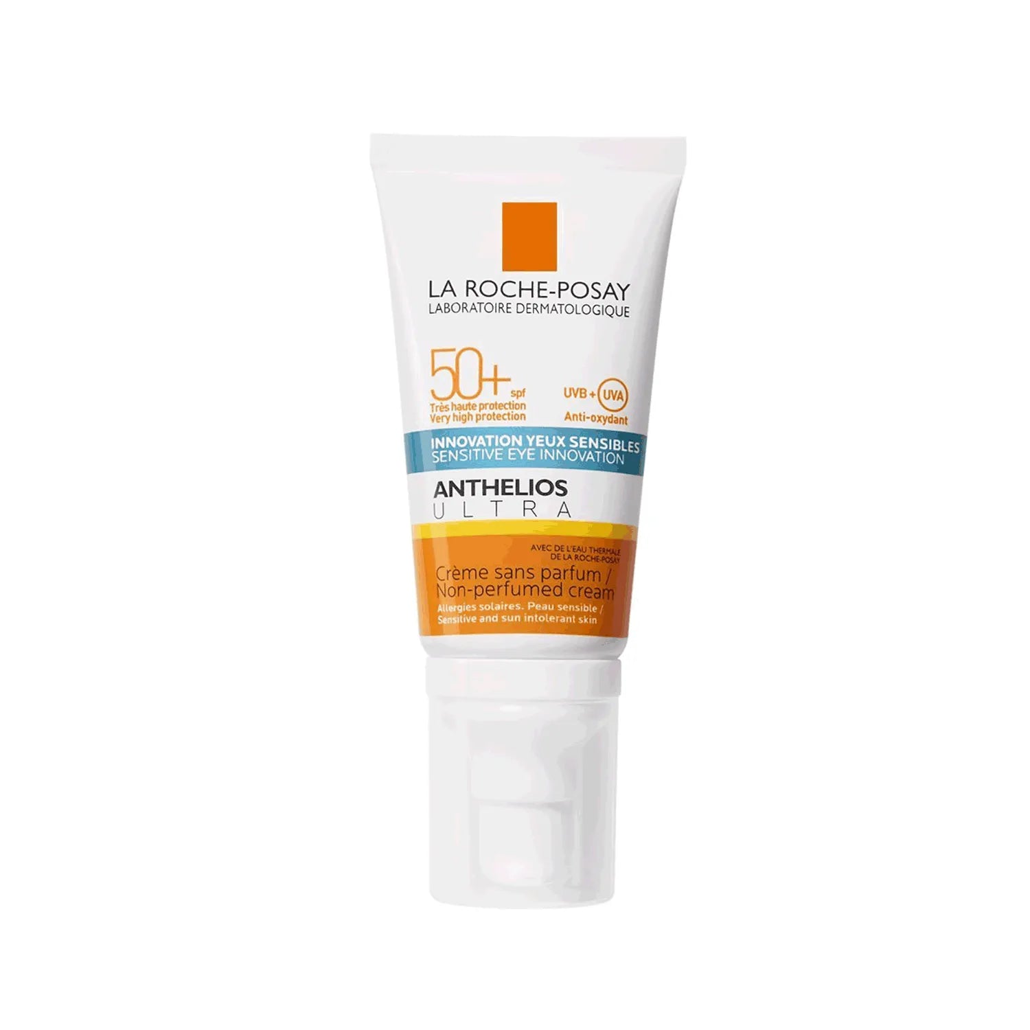 La Roche-Posay Anthelios Ultra SPF 50+ Non-Perfumed Sunscreen Cream 50ml - Fragrance-Free Face & Body Moisturizer for Sensitive Skin - Daily UV Protection for Outdoor Activities & Travel
