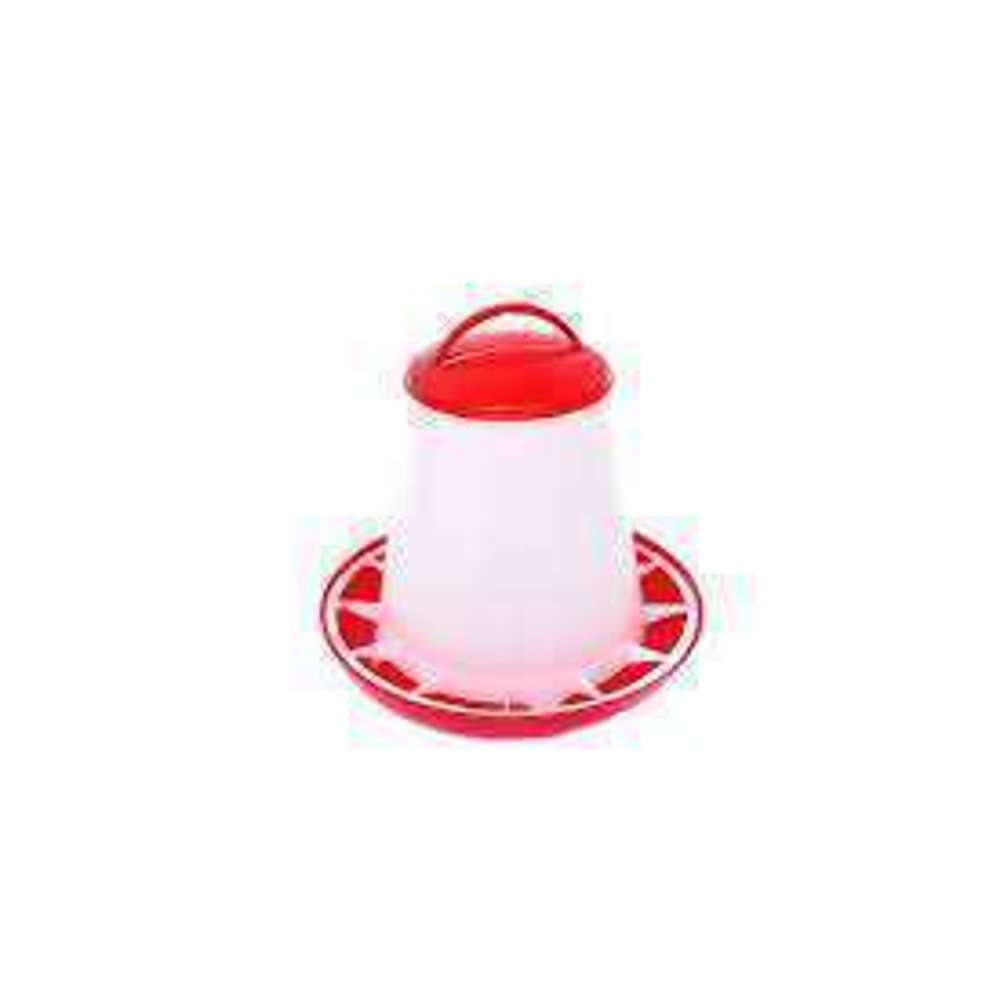 Automatic Chicken Feeder 3kg (3.5 x 26 x 23cm) - Durable Plastic Poultry Feeder for Hens, Chicks & Birds - Perfect for Coops, Farms & Backyard Chicken Raising