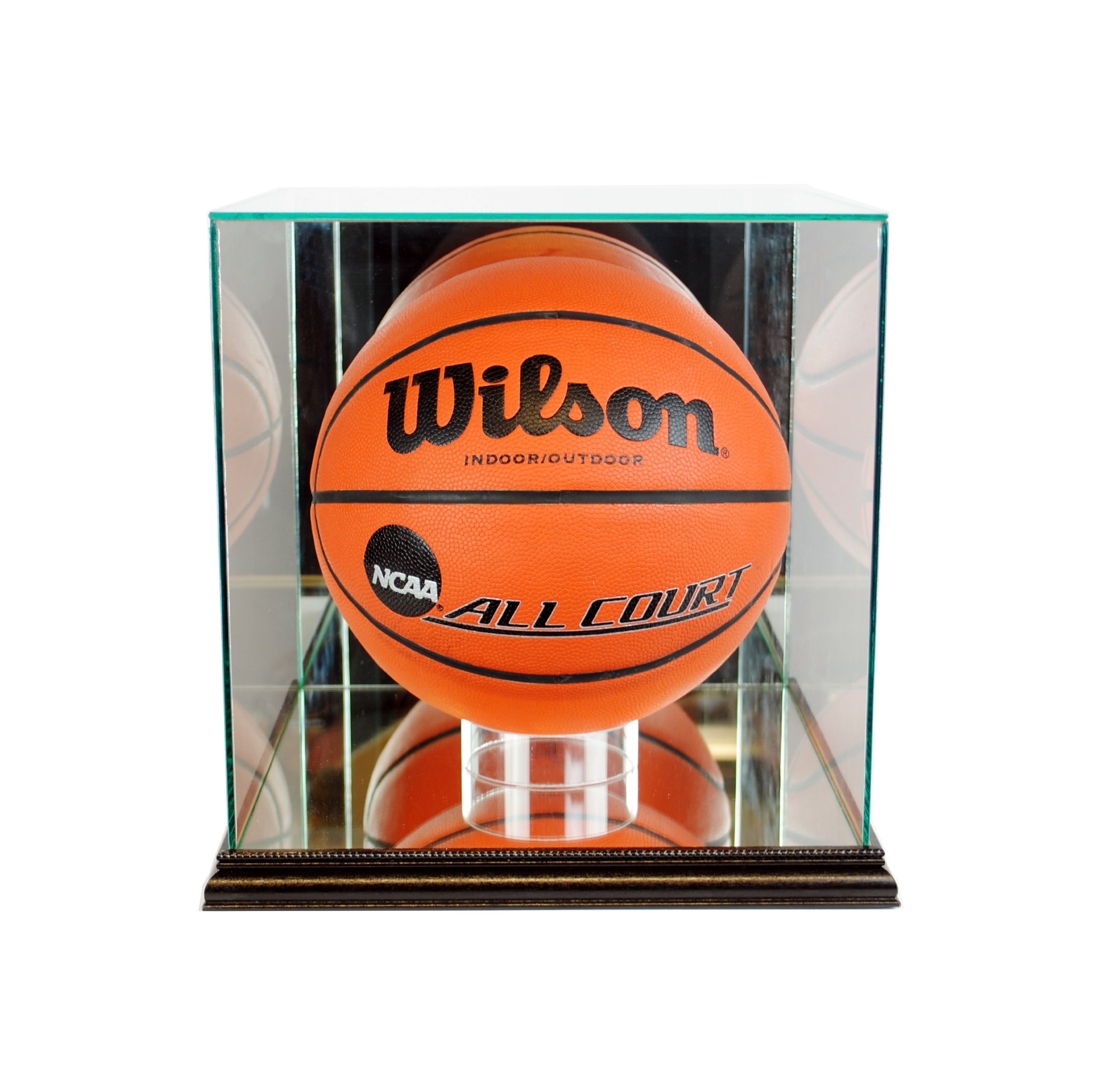 NBA Basketball Display Case - Premium Glass Rectangle Showcase for Collectibles & Memorabilia | Perfect for Home, Office, or Sports Fan Gifts