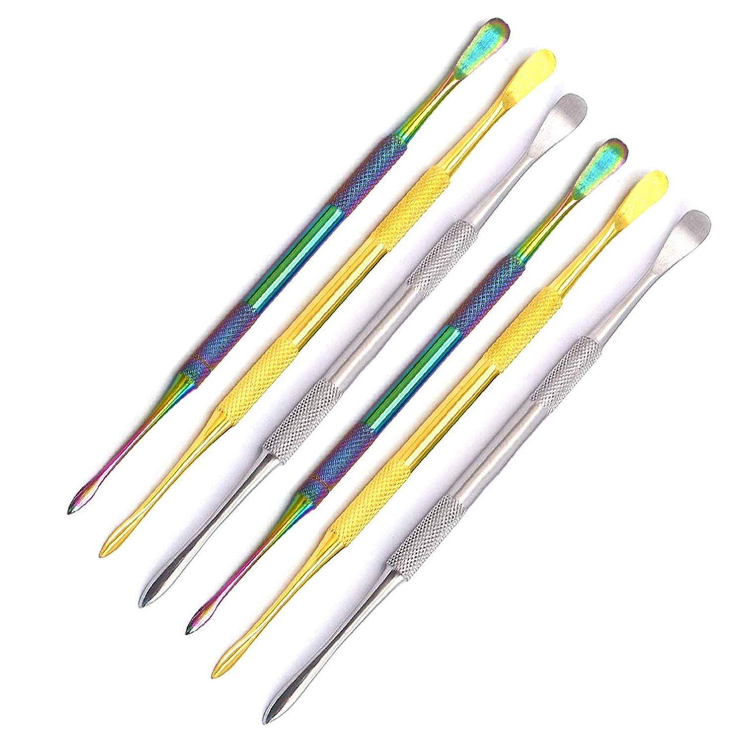 6 Pack Stainless Steel Wax Sculpting Tools - Professional Wax Carving & Sculpting Kit for DIY Candles, Soap Making, Nail Art & Dental Modeling - PRECISE CANADA Wax Tool Spoon Set