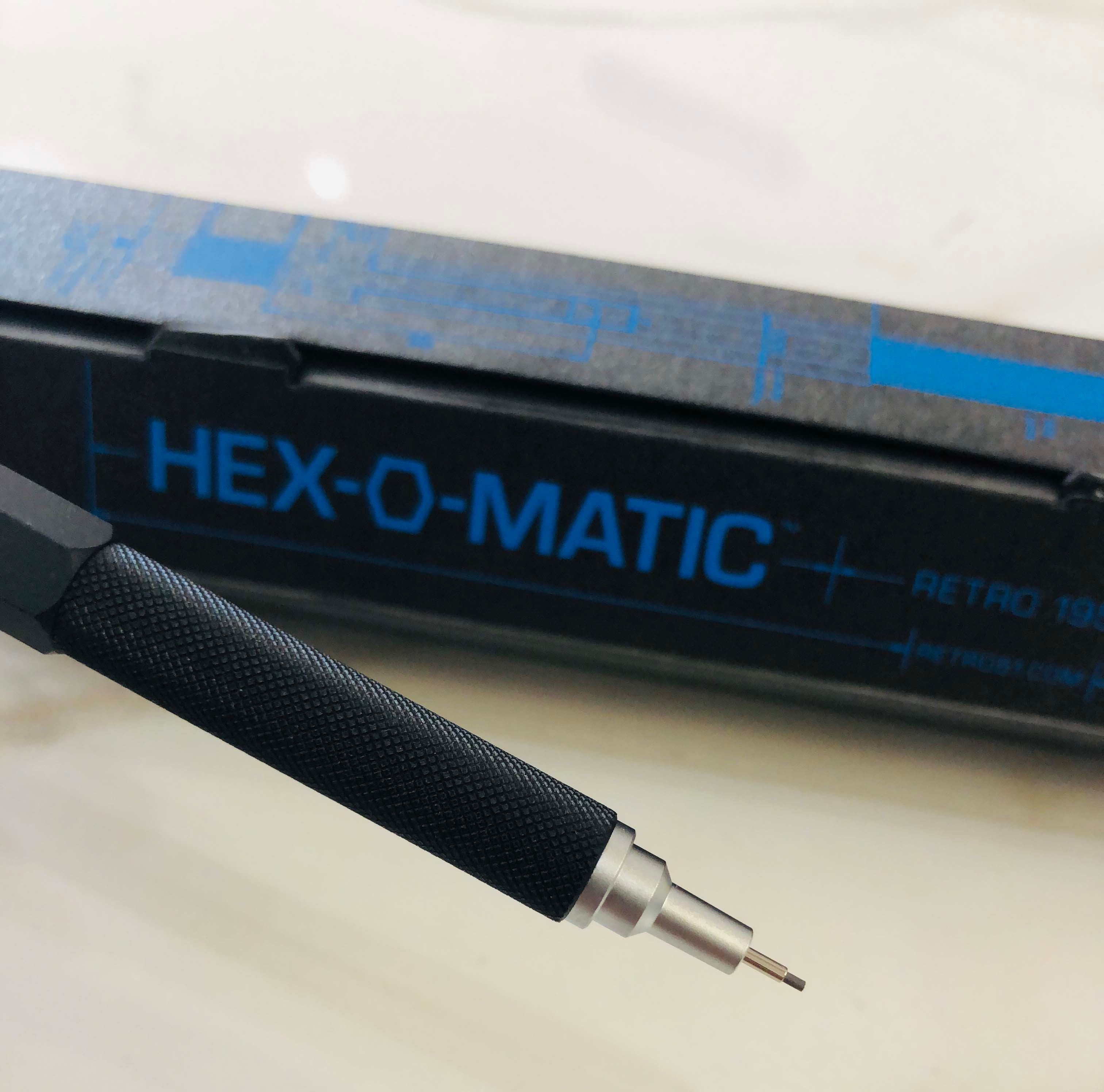 Vintage Retro 1951 Hex-O-Matic Mechanical Pencil - 0.7mm Lead, Stainless Steel Body - Perfect for Writing, Drawing & Sketching | Office, School & Art Supplies