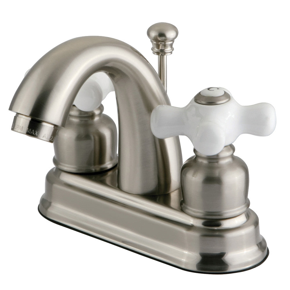 Kingston Brass FB5618PX 4-Inch Centerset Bathroom Faucet - Chrome Finish, Single Handle, Water-Saving Design for Sink, Vanity, and Powder Room Installation