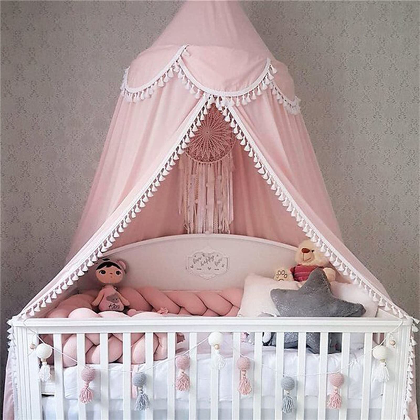 240x260cm Bed Canopy Curtain - Elegant Dome Tent for Bedroom Decor, Baby Crib Canopy & Romantic Bed Cover | Perfect for Nursery, Wedding Decor & Cozy Bedroom Retreat