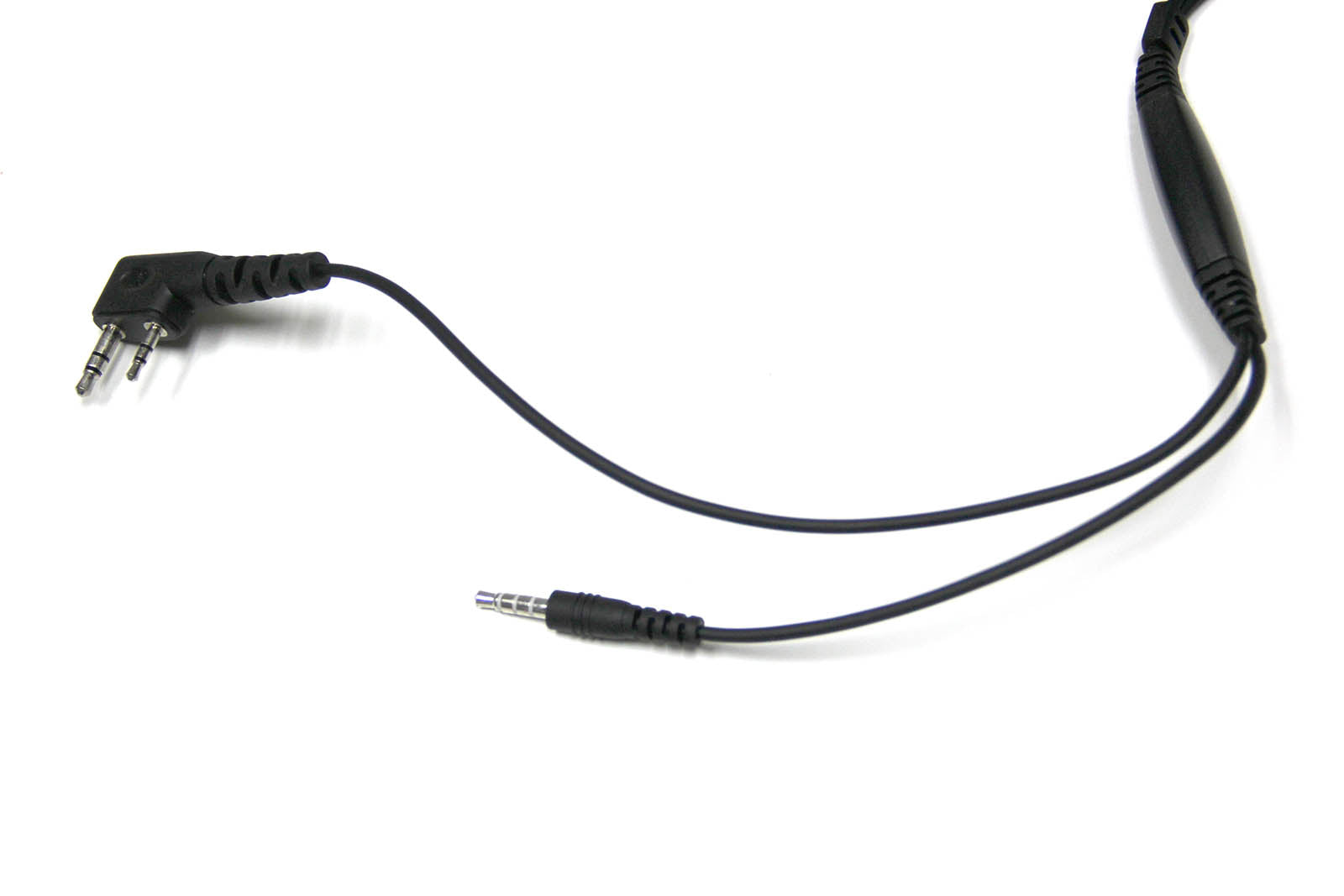 Kenwood Two Way Radio Headset with Clear Coiled Earpiece & 2 Pin Kevlar Reinforced Wires - Durable Communication Headset for Security, Construction & Event Staff