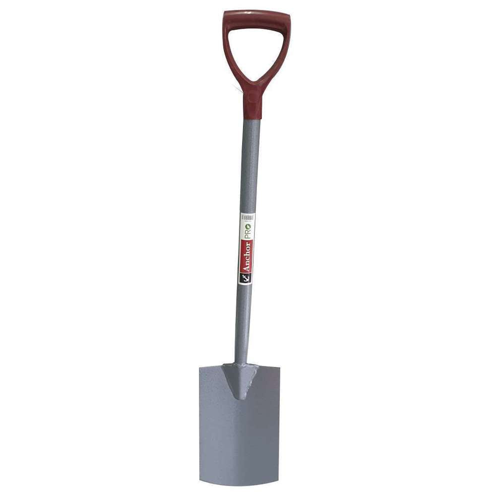 Anchor Pro Spade with Ergonomic PVC Handle - Heavy Duty Gardening Shovel for Digging, Planting & Landscaping - Perfect for Yard Work, Construction & Outdoor Projects