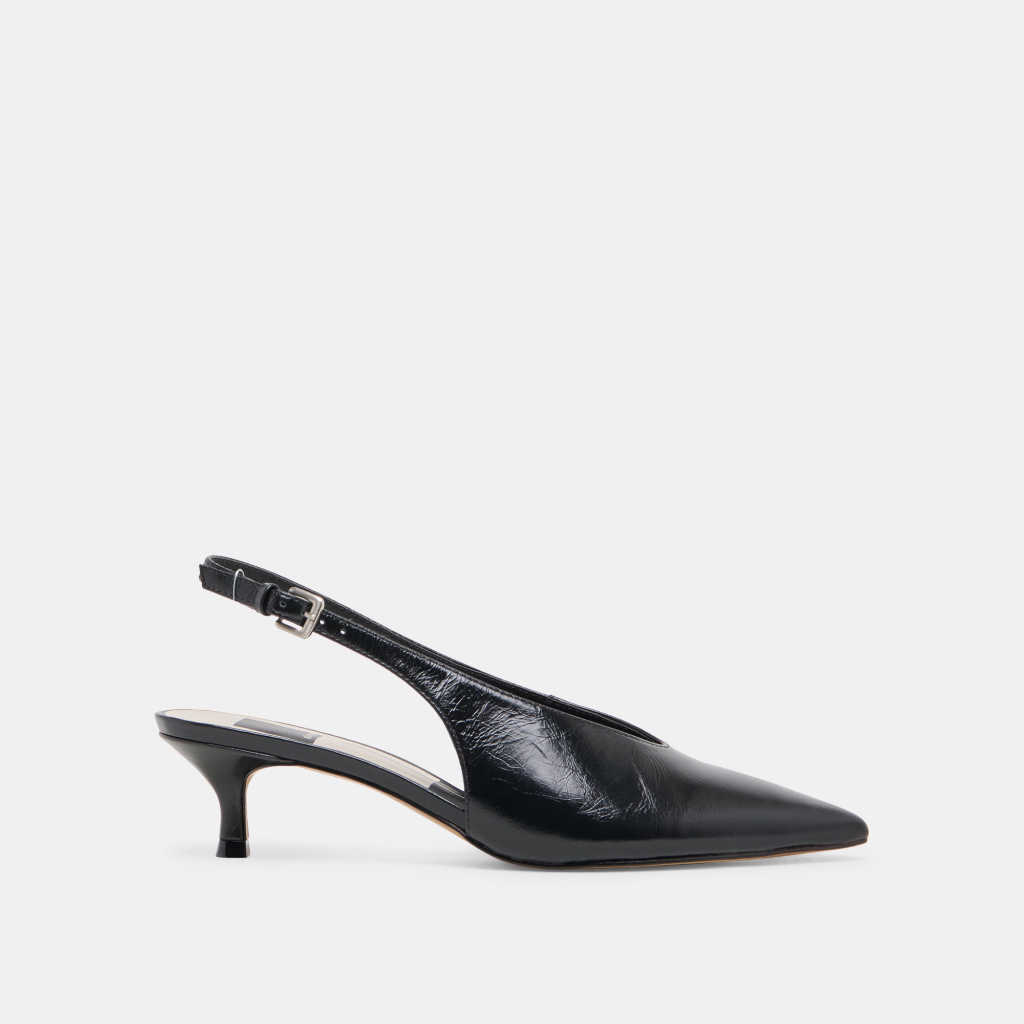 ALENNA Women's High Heels - Midnight Crinkle Patent Leather Pumps for Party, Wedding & Evening Wear - Stylish & Comfortable Dress Shoes