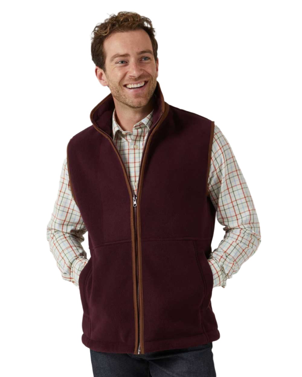 Alan Paine Aylsham Fleece Gilet - Men's Lightweight Warm Vest for Outdoor Hiking & Casual Wear