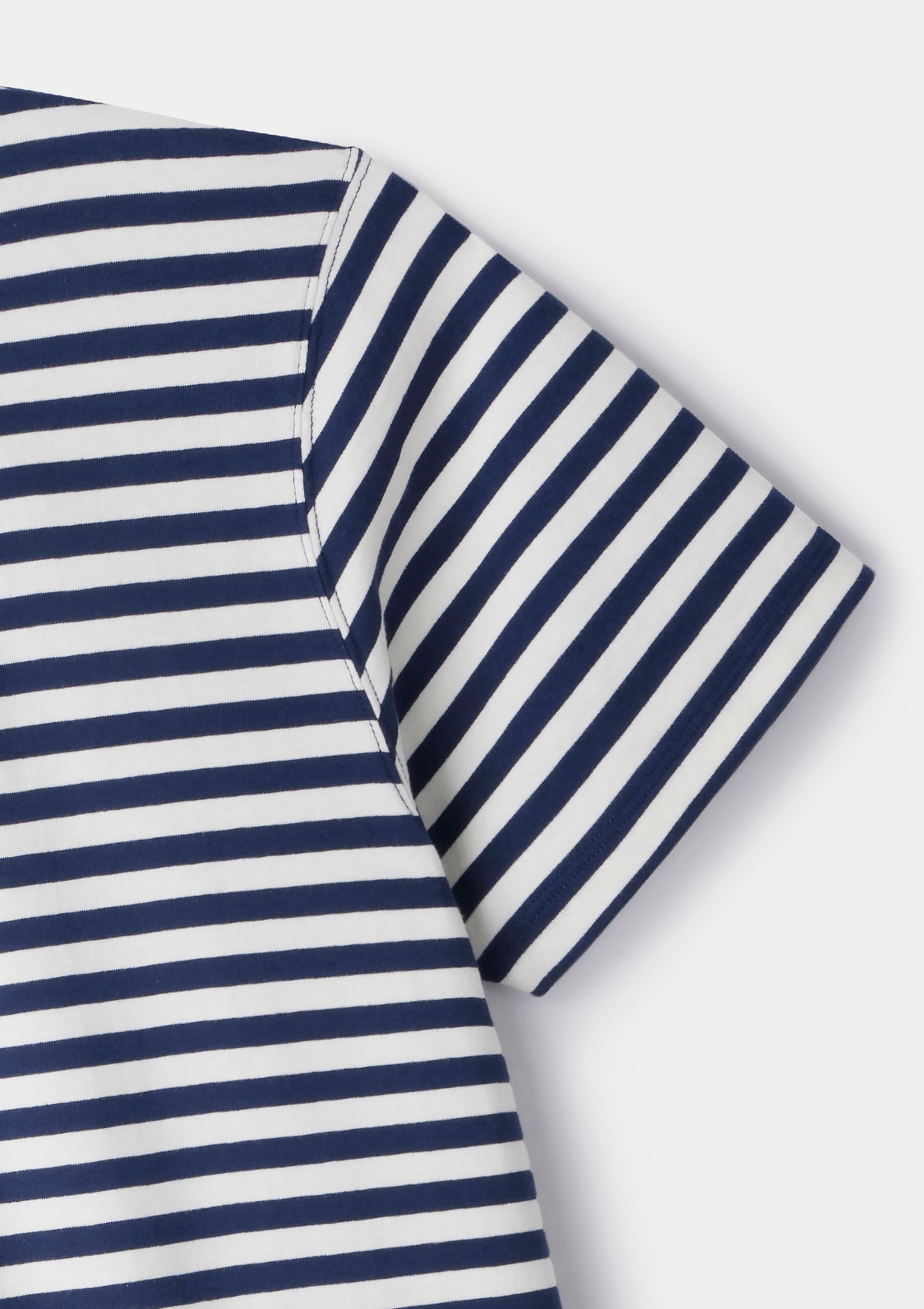 Premium Navy Stripe Organic Cotton T-Shirt for Men & Women | Soft, Breathable & Eco-Friendly | Casual Wear, Workout & Everyday Comfort