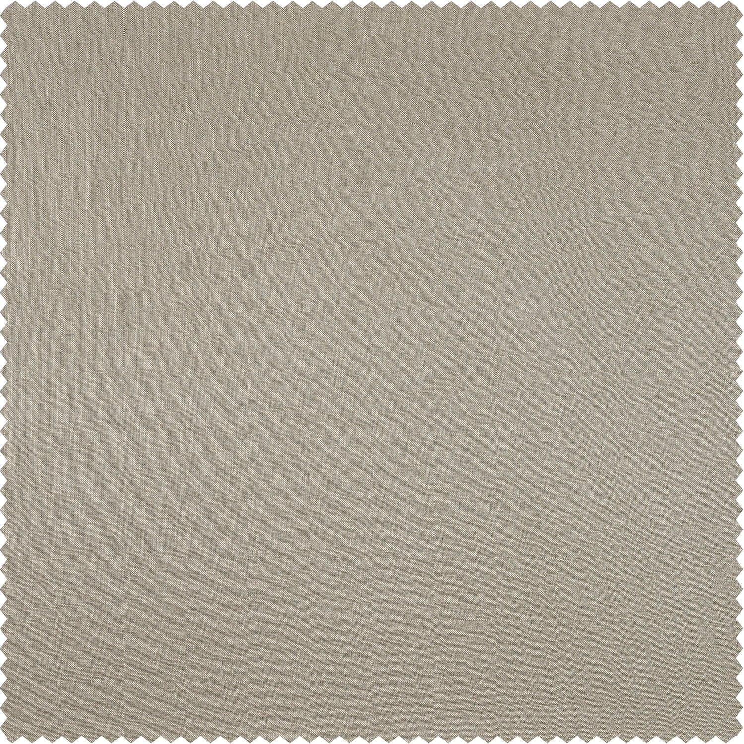 Light Birch Euro Linen Fabric Swatch - Premium Natural Textile Samples for Upholstery, Curtains & Home Decor Projects
