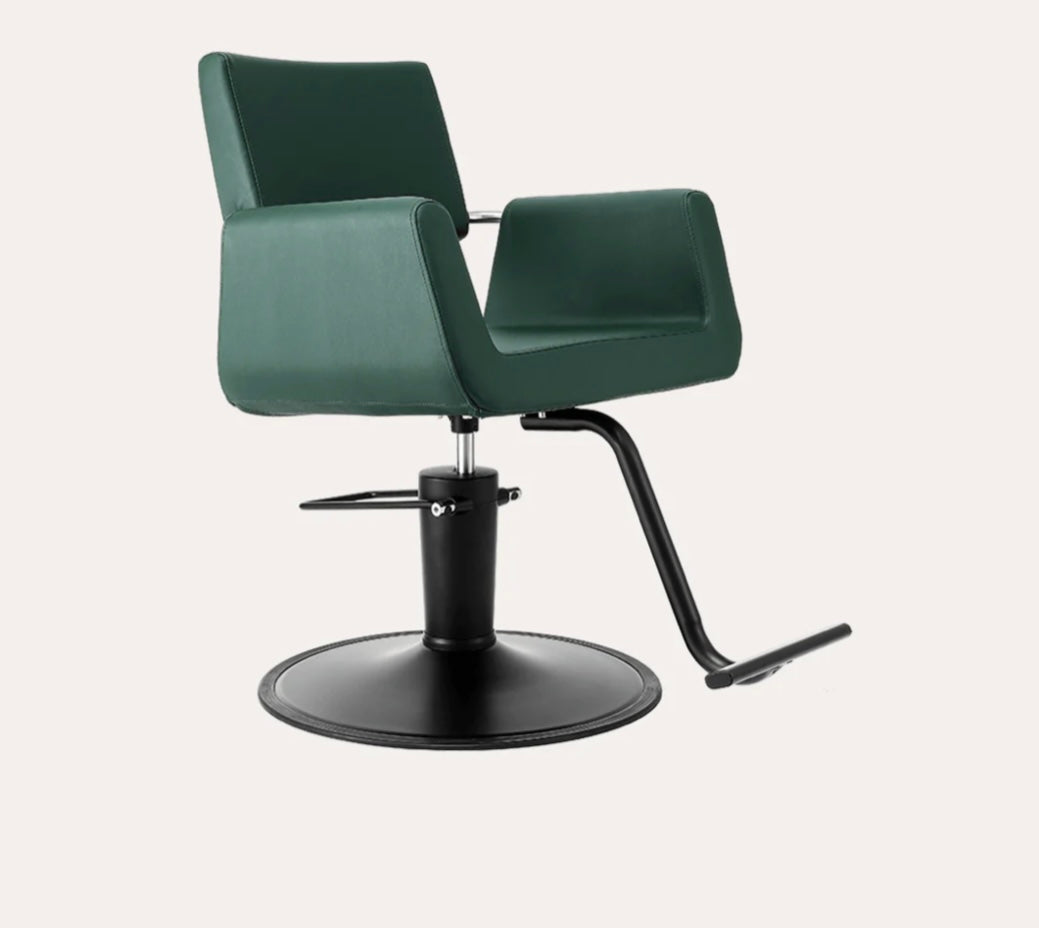 Professional Salon Chair with Ergonomic Design - Hydraulic Lift & 360° Swivel for Hair Styling, Barber & Beauty Salon Use