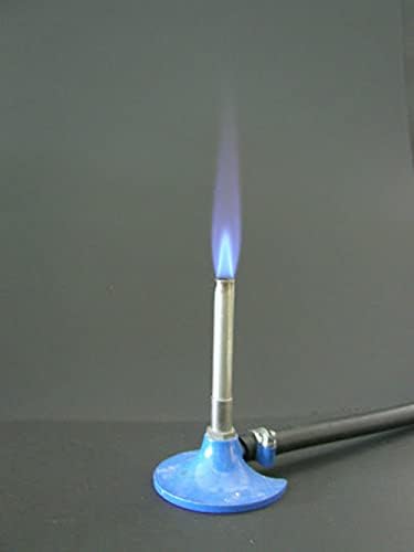 Premium Bunsen Burner with Heavy Base - High-Quality Lab Equipment for School, College & Laboratory Use | Durable & Safe for Chemistry Experiments, Science Labs & Educational Settings (Blue, Pack of 1)