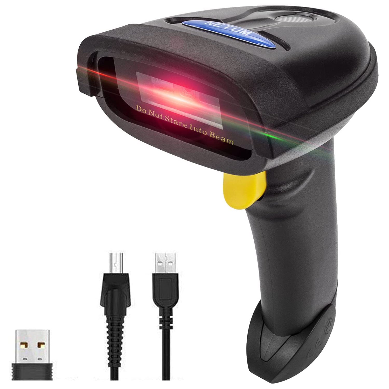 NT 1228BL 100-Pack 2D Bluetooth Barcode Scanner - Wireless QR Code Reader for Retail, Warehouse & Inventory Management - Compatible with Android/iOS Devices