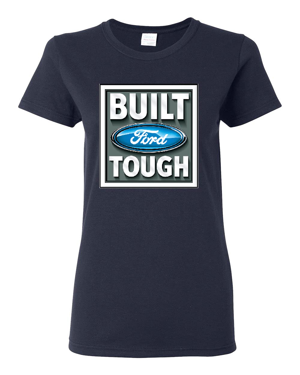 Official Licensed Ford Mustang Shelby Graphic T-Shirt for Women | Classic Cars & Trucks Collection | Built Ford Tough Apparel for Casual Wear & Car Enthusiasts
