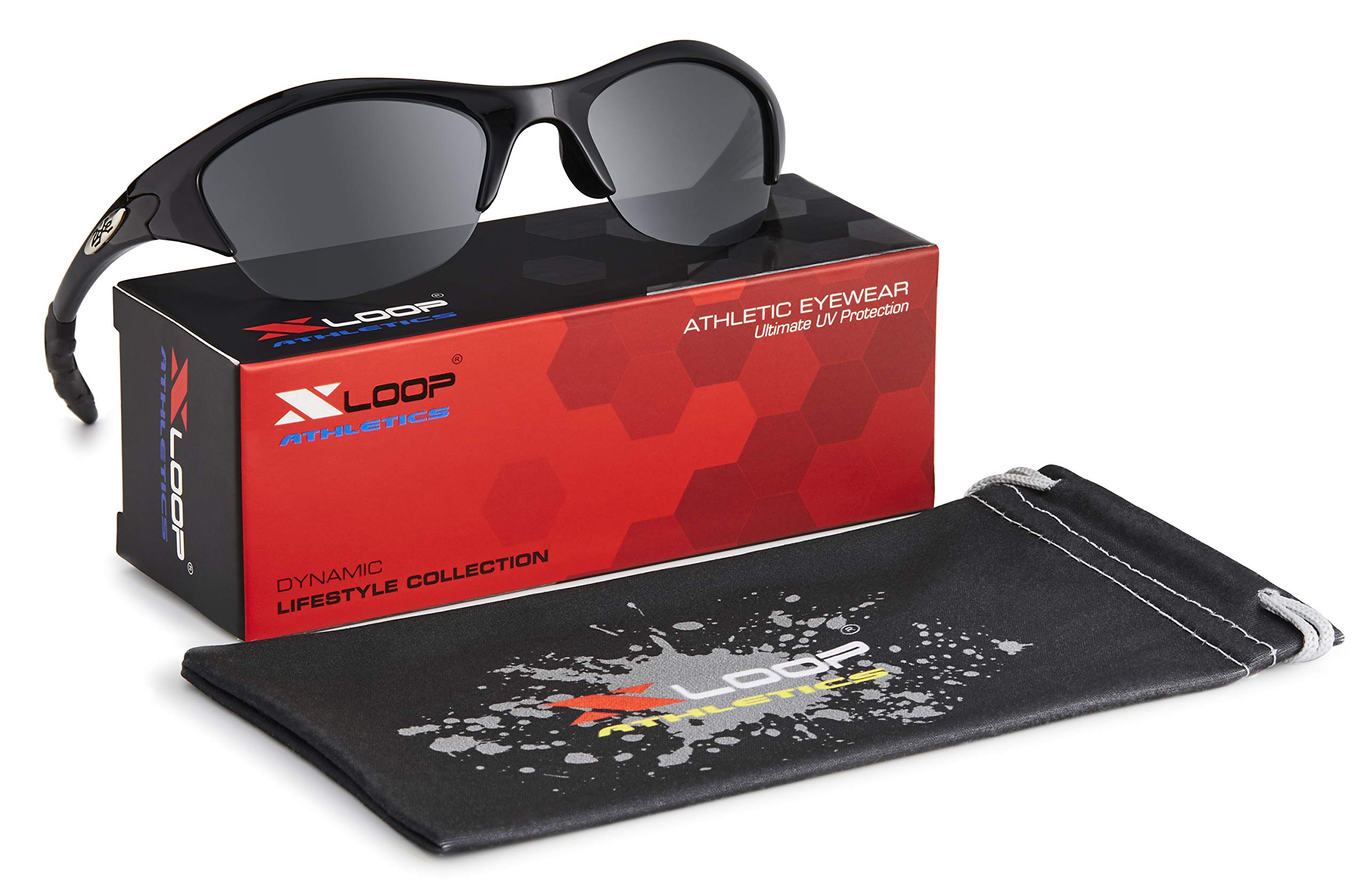 X LOOP Kids Sunglasses for Boys & Girls Age 2-6 - UV400 Protection Sporty Half Frame Toddler Sunglasses - Perfect for Outdoor Play, Beach, and Sunny Day Activities
