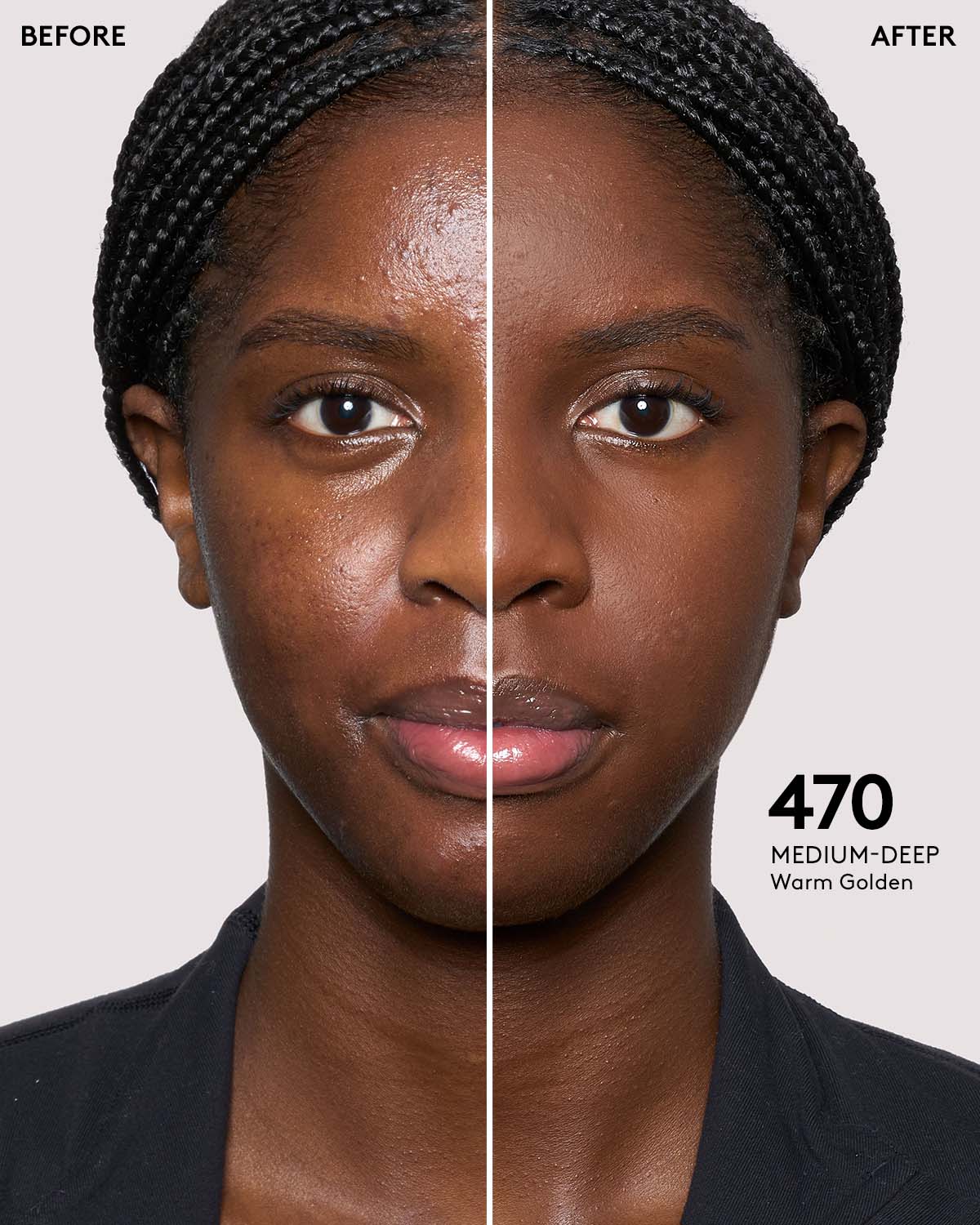 Pro Filt'r Soft Matte Longwear Foundation - #470 Medium Deep - Oil-Free, Full Coverage Makeup for All-Day Wear - Perfect for Oily Skin & Hot Weather
