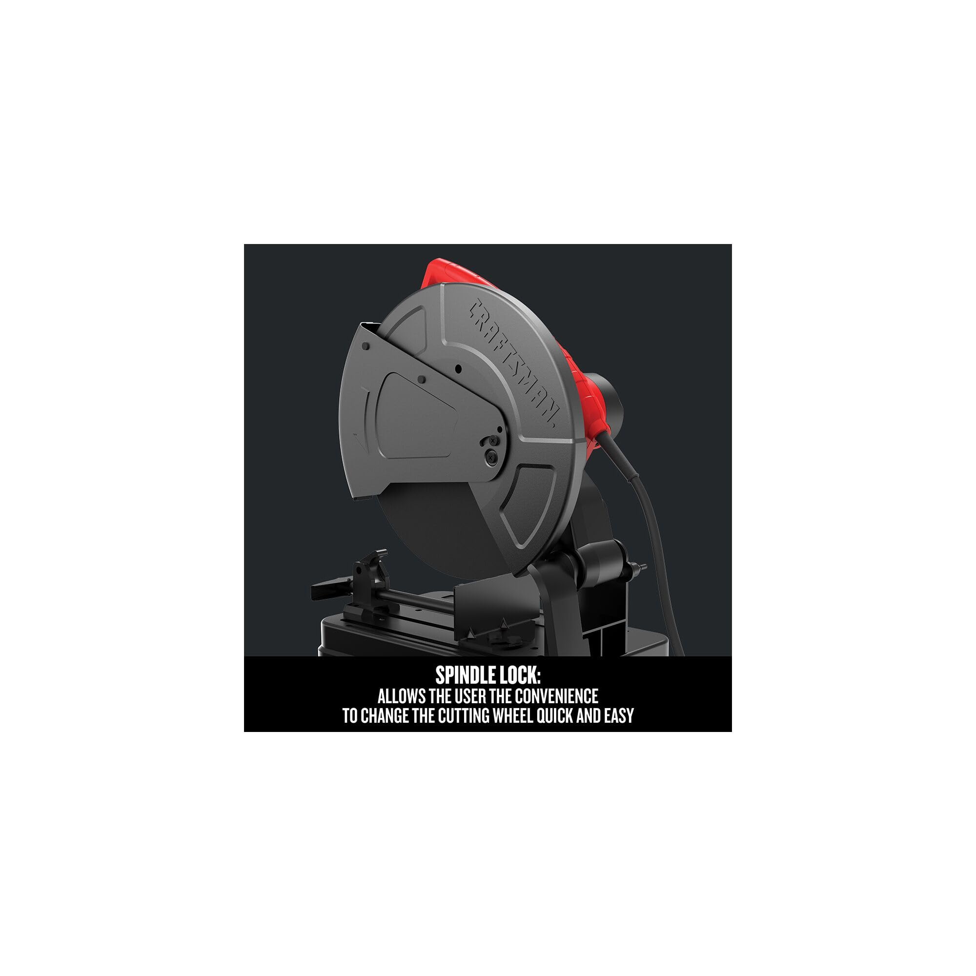 CRAFTSMAN 14-Inch 15-Amp Corded Chop Saw (CMEM2500) - Heavy-Duty Metal & Wood Cutting for DIY Projects & Construction Work