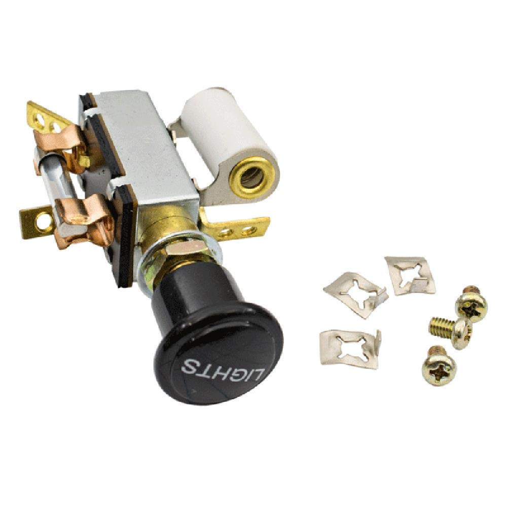 RAParts New Light Switch Compatible with Allis Chalmers B, C, CA, WC Tractors - W201 Engine 208197 Replacement Part | Perfect for Farm Equipment Repair & Restoration