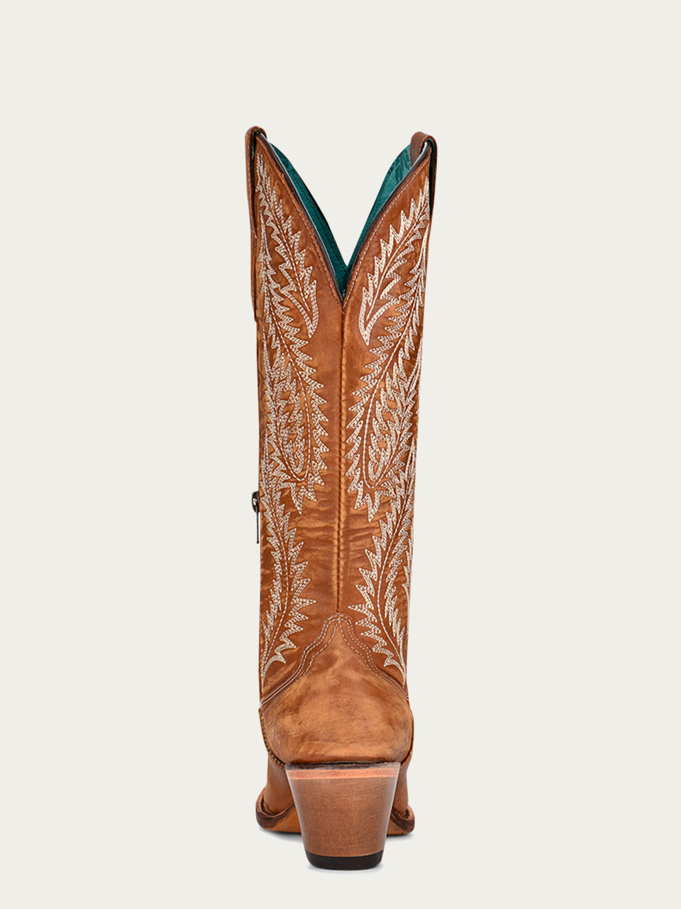 A4216 Women's White Embroidered Tan Snip Toe Cowboy Boots - Perfect for Western Rides, Country Music Festivals & Casual Fashion