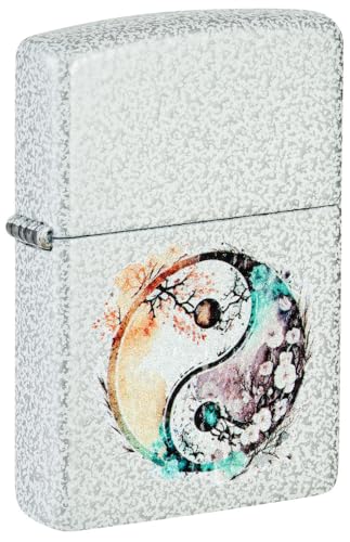 White Glacier Floral Yin and Yang
