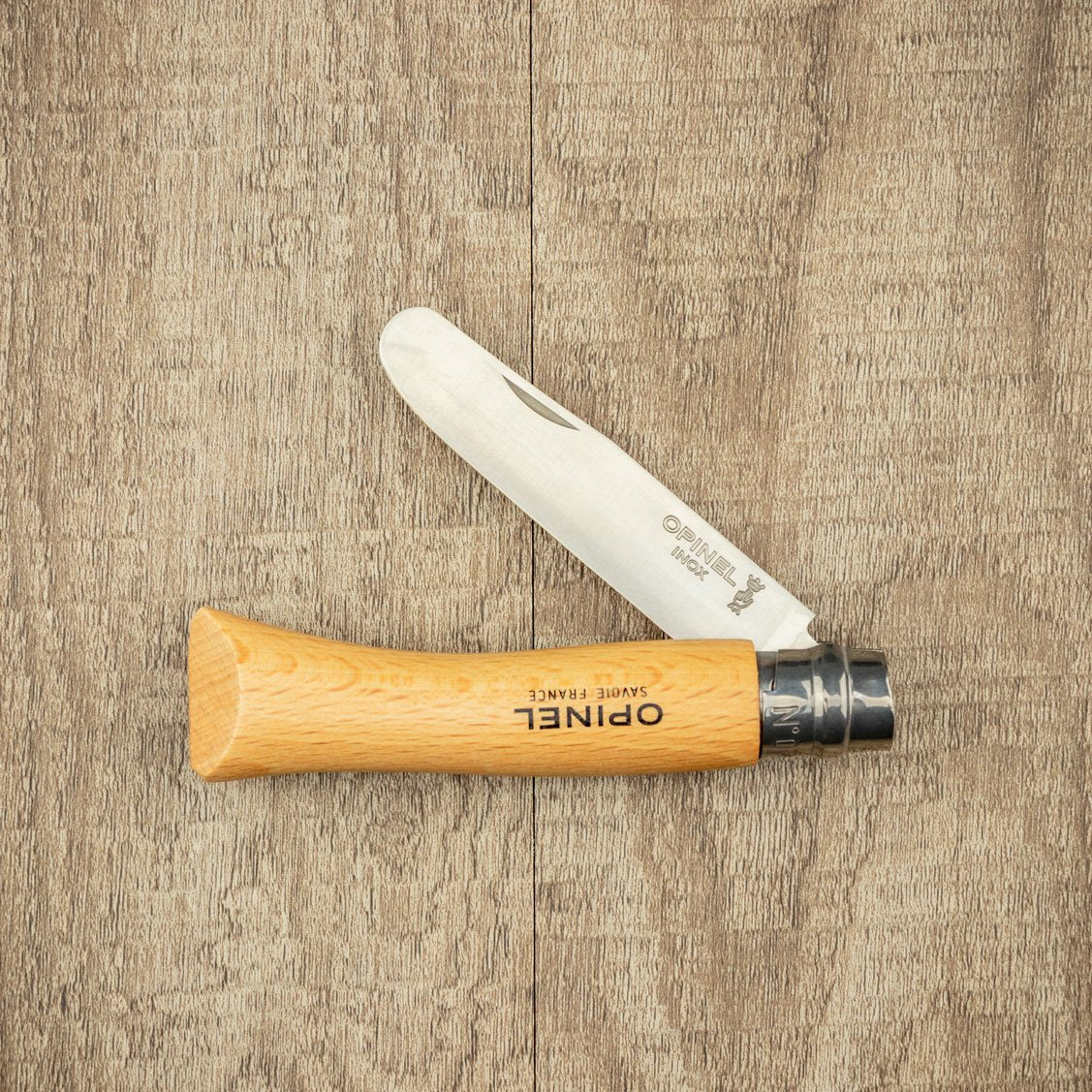 Opinel No.07 Stainless Steel Folding Knife for Kids - Safe & Durable Pocket Knife for Camping, Hiking & Outdoor Adventures