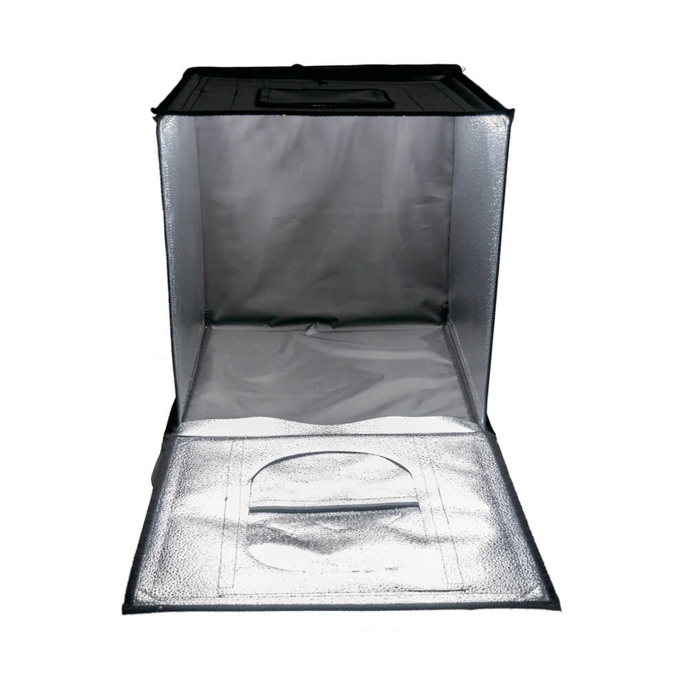 70cm Foldable Cube LED Light Tent for Product Photography - Portable Photo Studio Box with Dimmable Lights for Ecommerce, Jewelry, Small Items - Perfect for Amazon, eBay, Shopify Listings