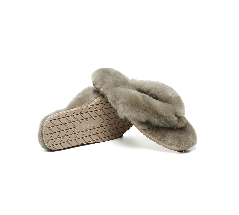 Australian Shepherd® Women's Fluffy UGG Slides - Cozy House Slippers for Indoor/Outdoor Comfort, Perfect for Lounging at Home or Quick Errands
