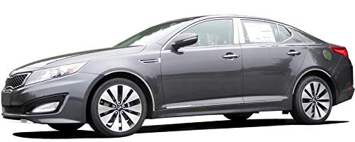 BRIGHTT-QA395149 Stainless Steel Rear Deck Accent Trim for 2011-2015 Kia Optima - 1PC Chrome Exterior Accessory for Car Styling & Protection