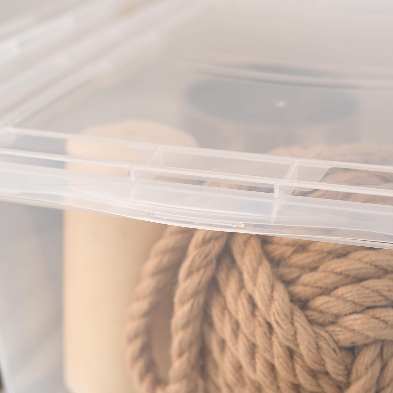 IRIS USA 17 Quart Clear Storage Box - 12 Pack | BPA-Free Plastic Stackable Bins with Lids | Perfect for Organizing Shoes, Closet Shelves, Classroom Supplies & Game Storage | Ideal for Home, Office & School Organization