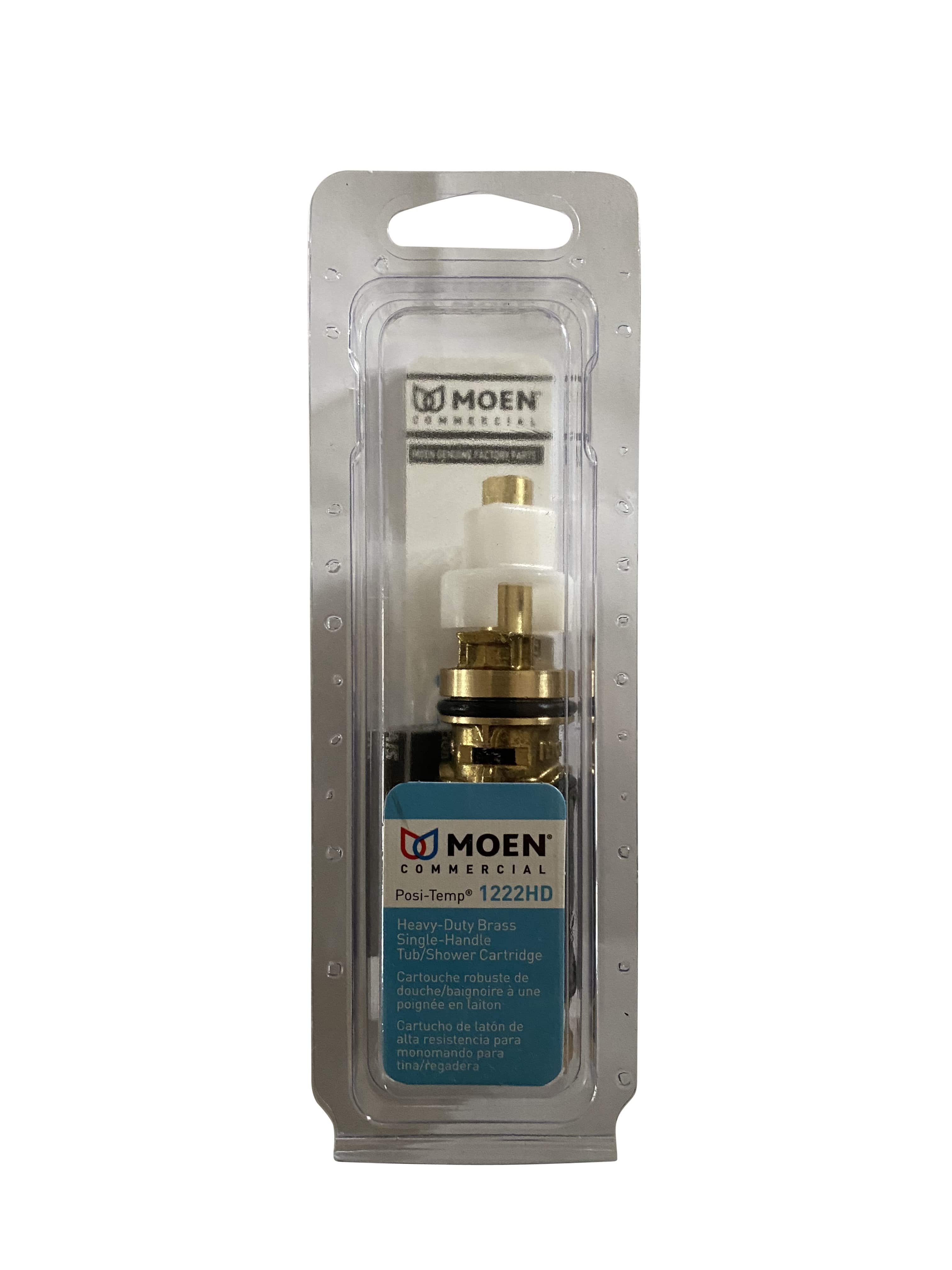Moen 1222HD Commercial Heavy Duty Brass Posi Temp Cartridge Replacement Part for Shower Faucet Repair - Perfect for Home, Hotel, and Commercial Plumbing Maintenance