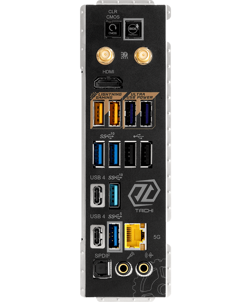 ASRock X870E Taichi AM5 Socket Motherboard - AMD Ryzen 7000 Ready, PCIe 5.0, DDR5, WiFi 6E - Perfect for Gaming PCs, Content Creation & High-Performance Workstations